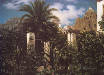  Garten Kunst - Garten eines Gasthauses Capri Akademismus Frederic Leighton